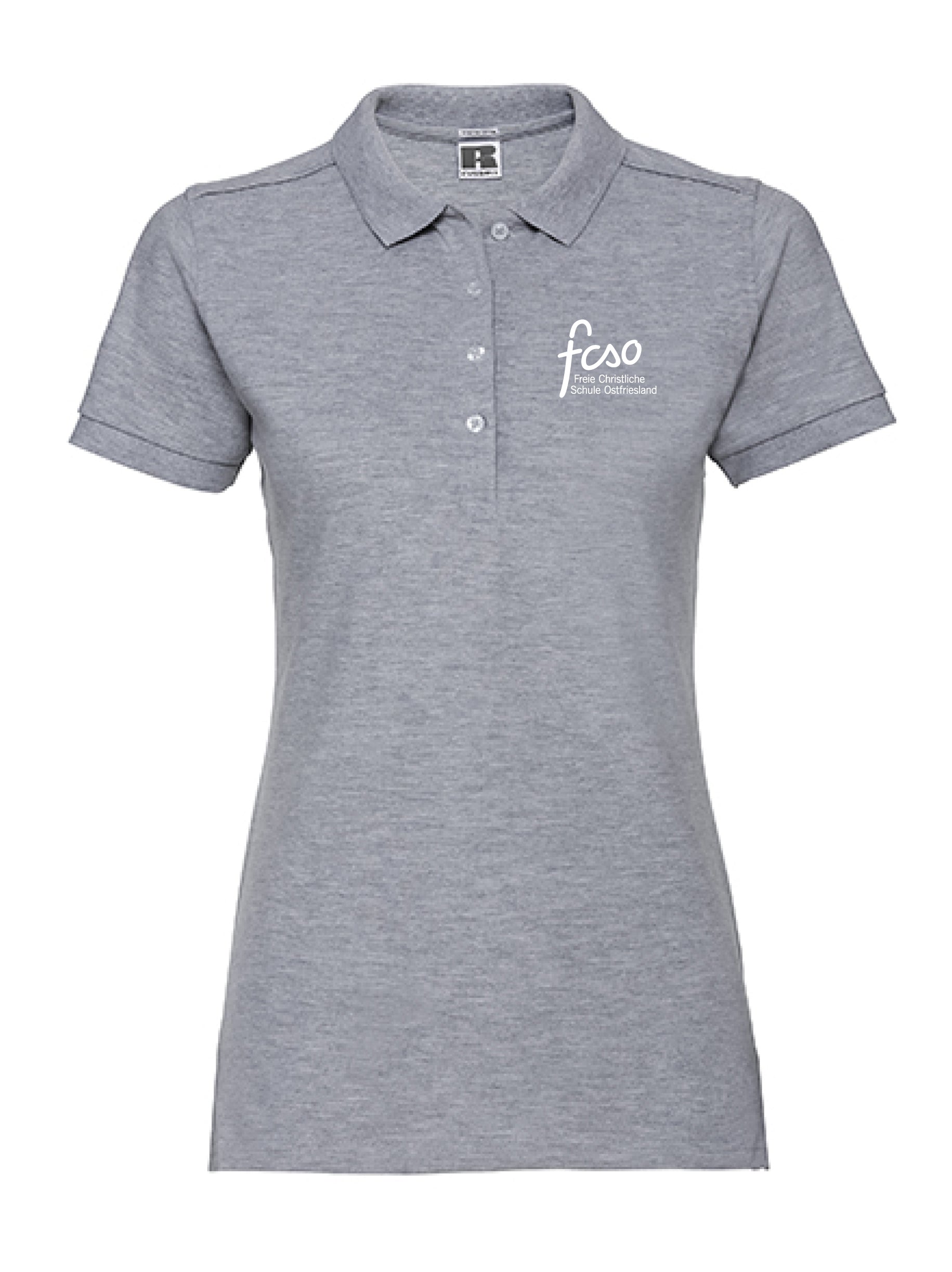 Damen-Poloshirt light oxford